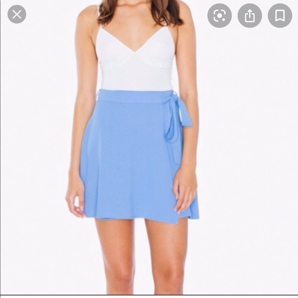 American apparel crêpe wrap skirt